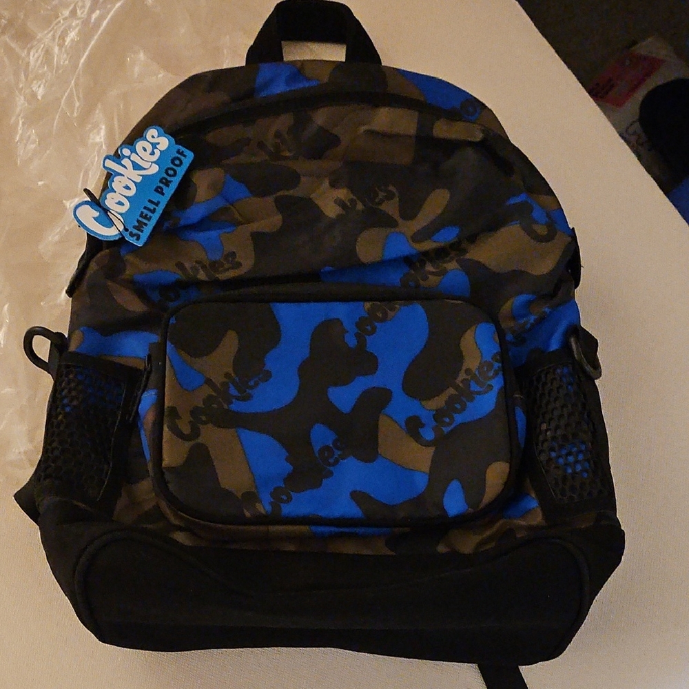 COOKIES BACKPACK Camouflage Blue and Black Men's Backpack
